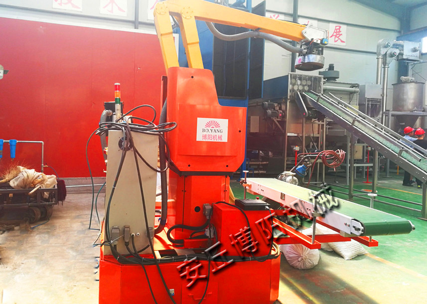 化工原料自動(dòng)拆垛拆包線的工藝流程是這樣的！