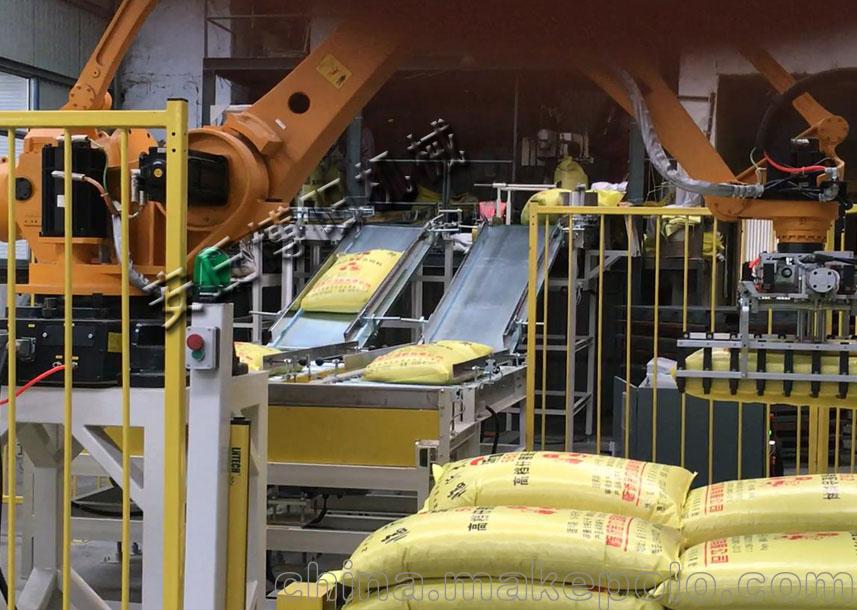 肥料機(jī)械臂碼垛機(jī)在實際生產(chǎn)中的應(yīng)用