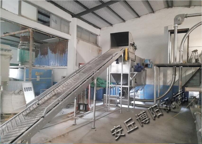 硫磺粉用自動(dòng)拆包機(jī)拆完如何處理？