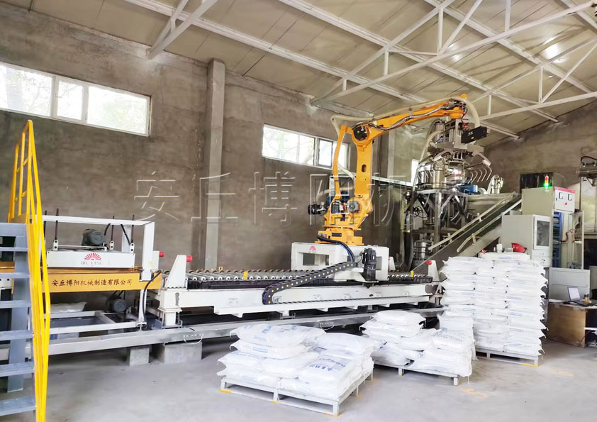 封塵劑自動拆包機(jī)械手如何做到無需人工操作？