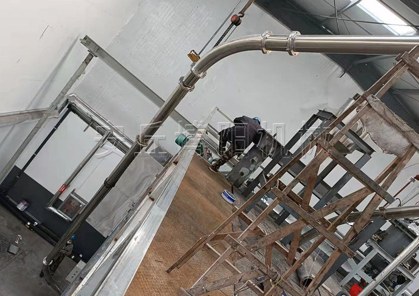 醋酸鈉管鏈輸送機的設備結(jié)構(gòu) 管鏈式粉料輸送機的工作流程