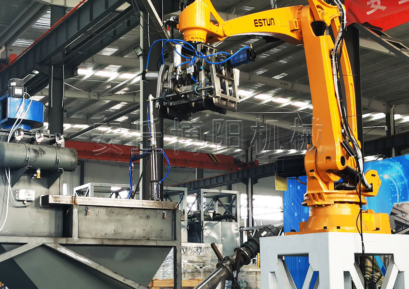 硫磺顆粒自動(dòng)拆包機(jī)械手的核心組成和工作流程是什么？