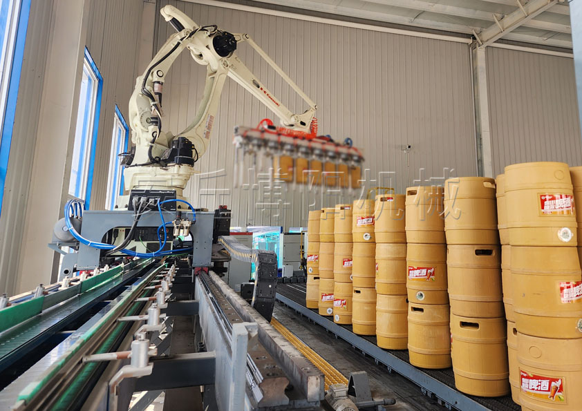推進式自動裝車機：啤酒桶裝車作業(yè)的智能化革命